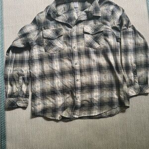 Hurley Black and White Checkered Shirt